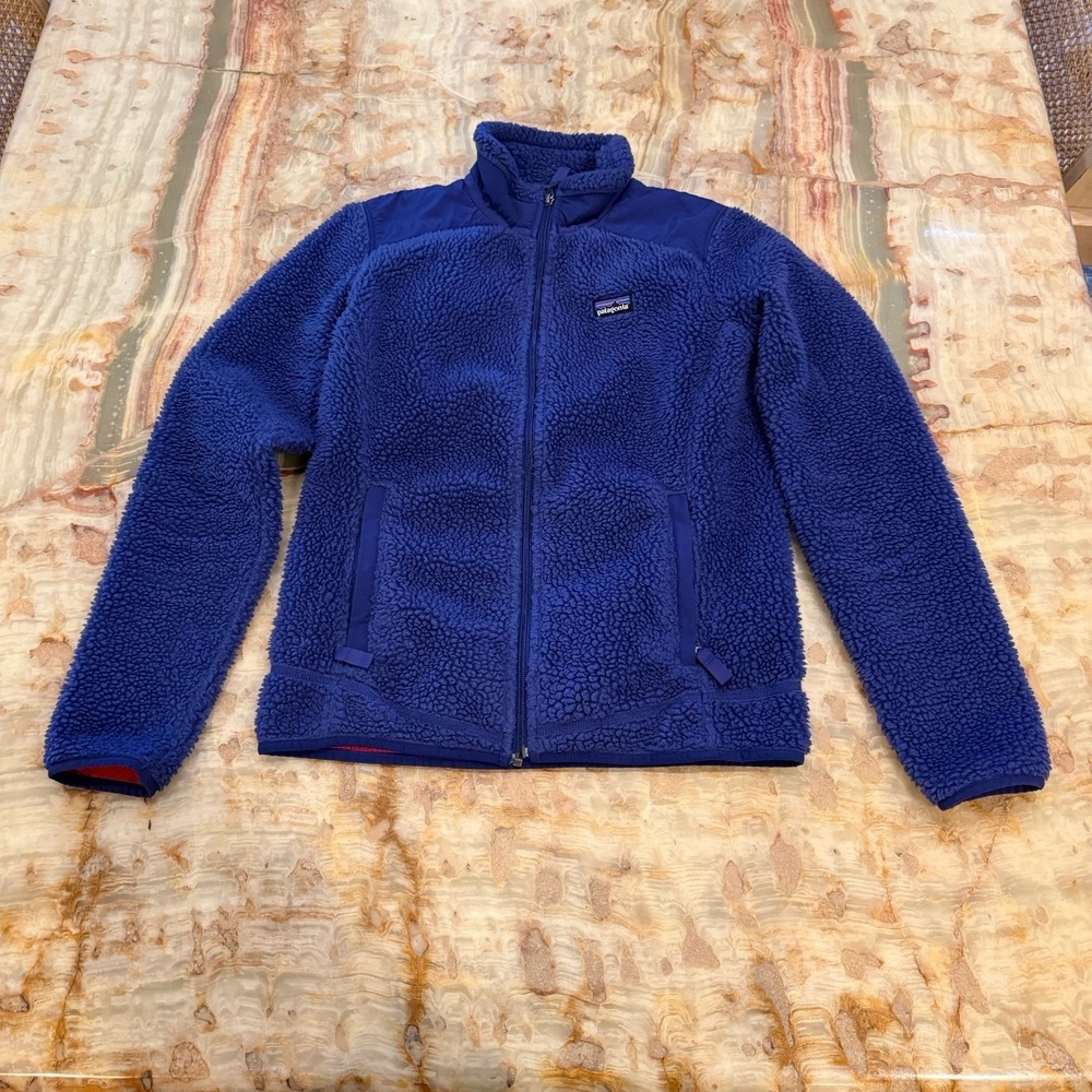 Patagonia Womens Better Sweater / Los Gatos Fleece Jacket Blue Full Zip M